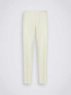Ivory white responsible wool cavalry twill Melbourne trousers