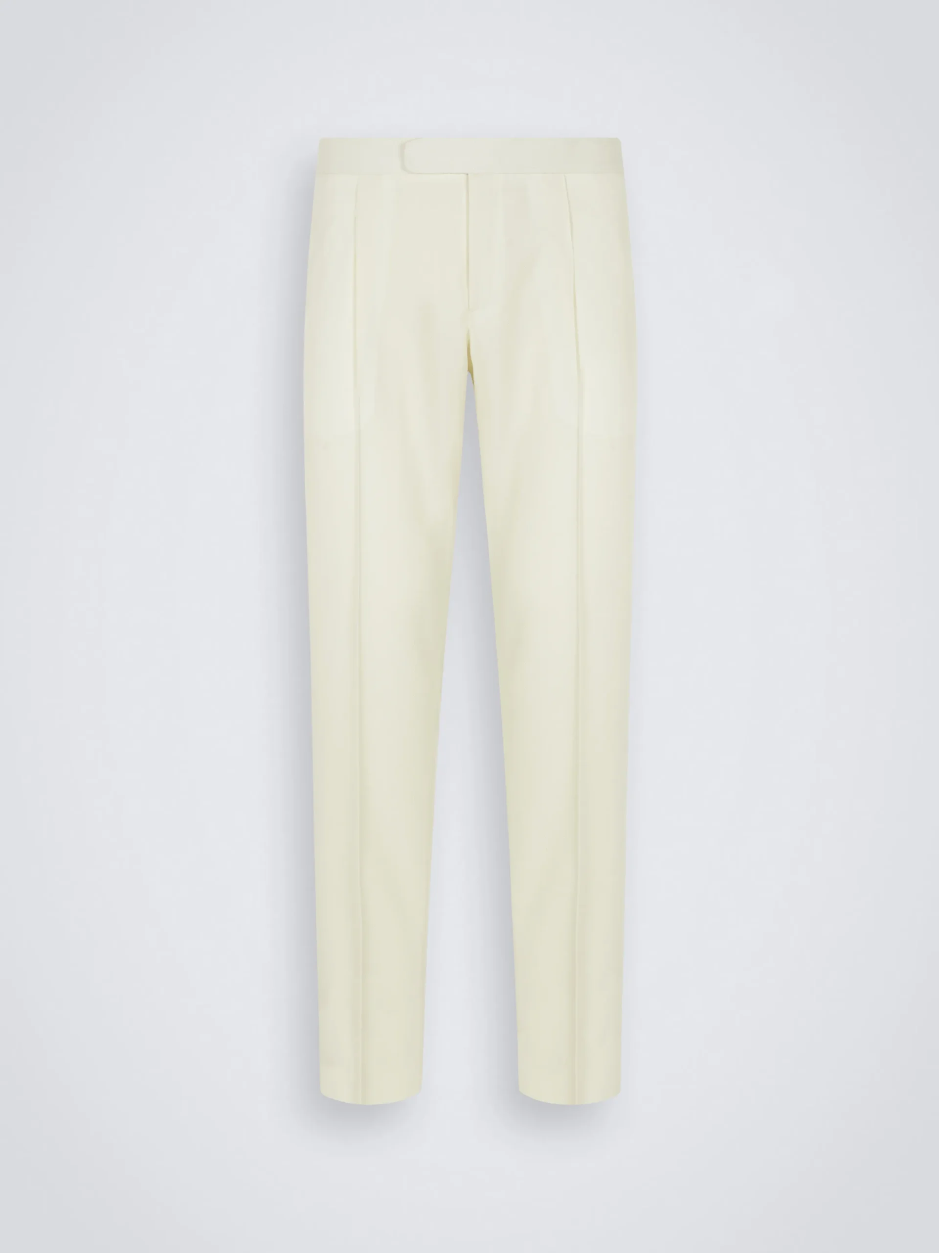 Ivory white responsible wool cavalry twill Melbourne trousers