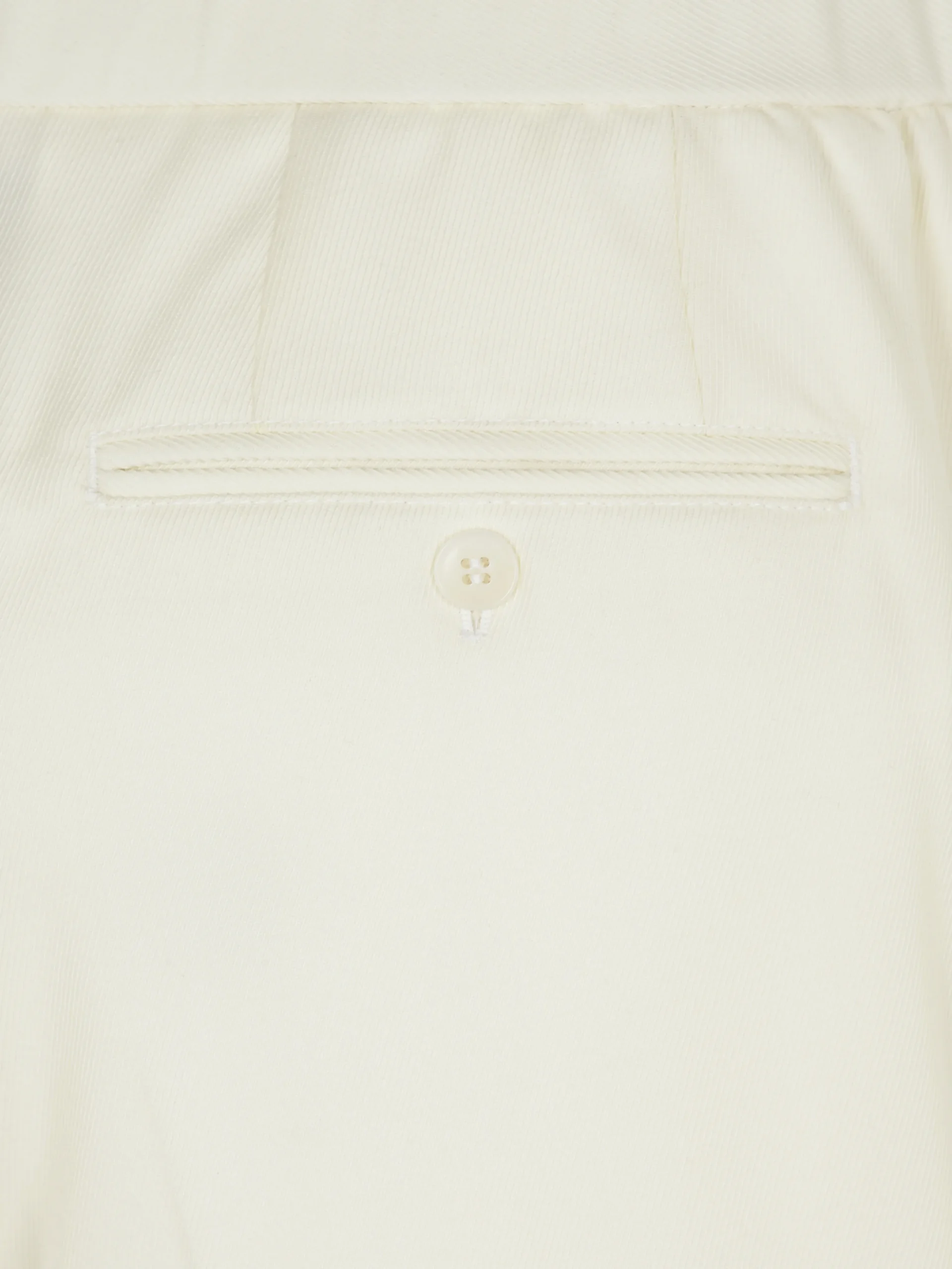 Ivory white responsible wool cavalry twill Melbourne trousers