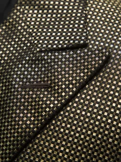 24K gold and silk jacquard Virgilio tuxedo jacket