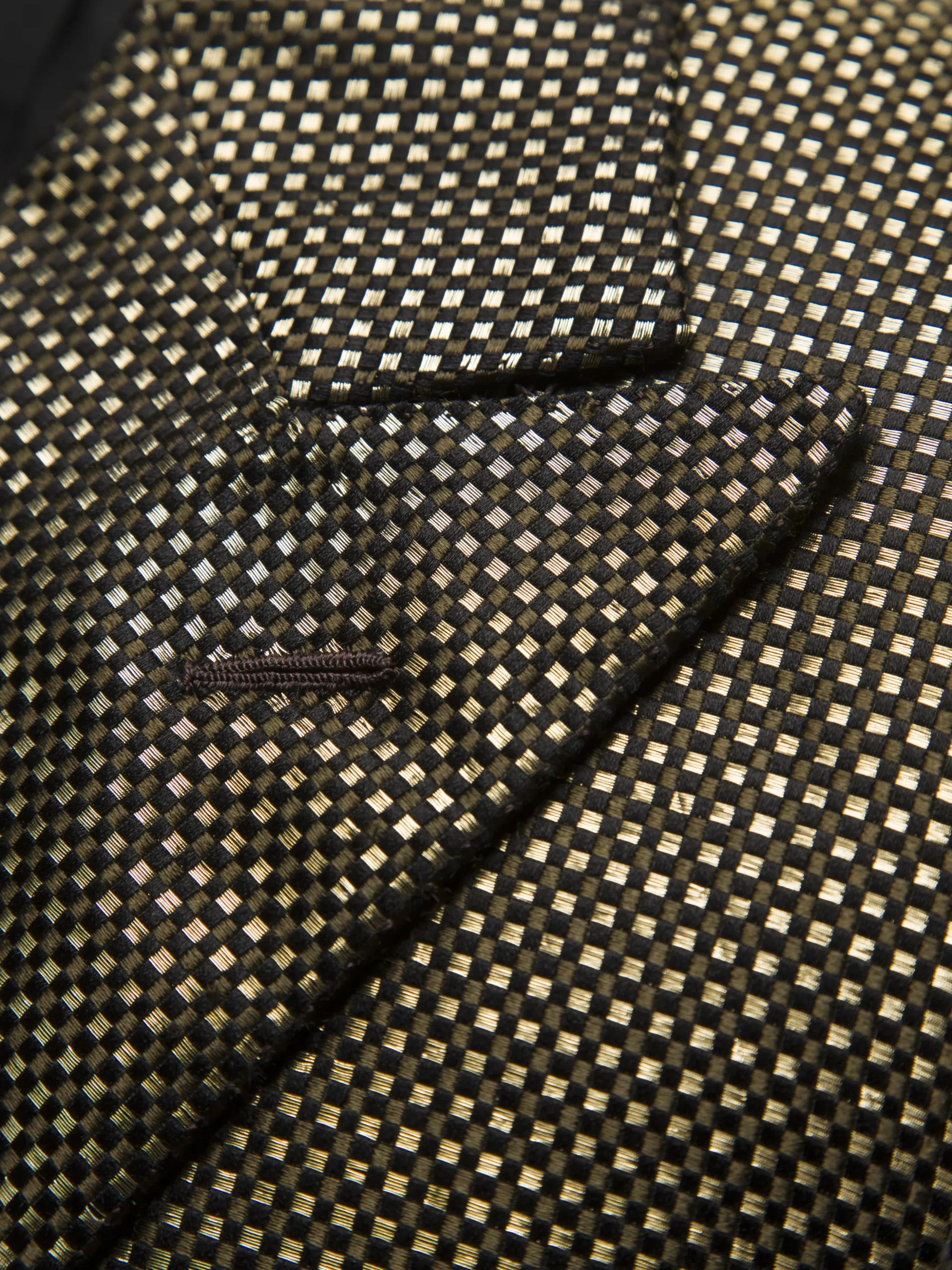 24K gold and silk jacquard Virgilio tuxedo jacket