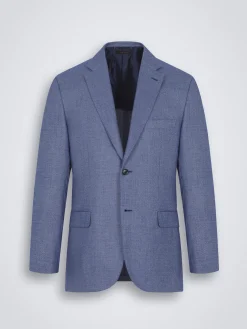 Light blue cashmere and vicuña Ravello jacket