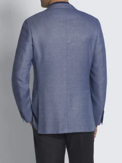 Light blue cashmere and vicuña Ravello jacket