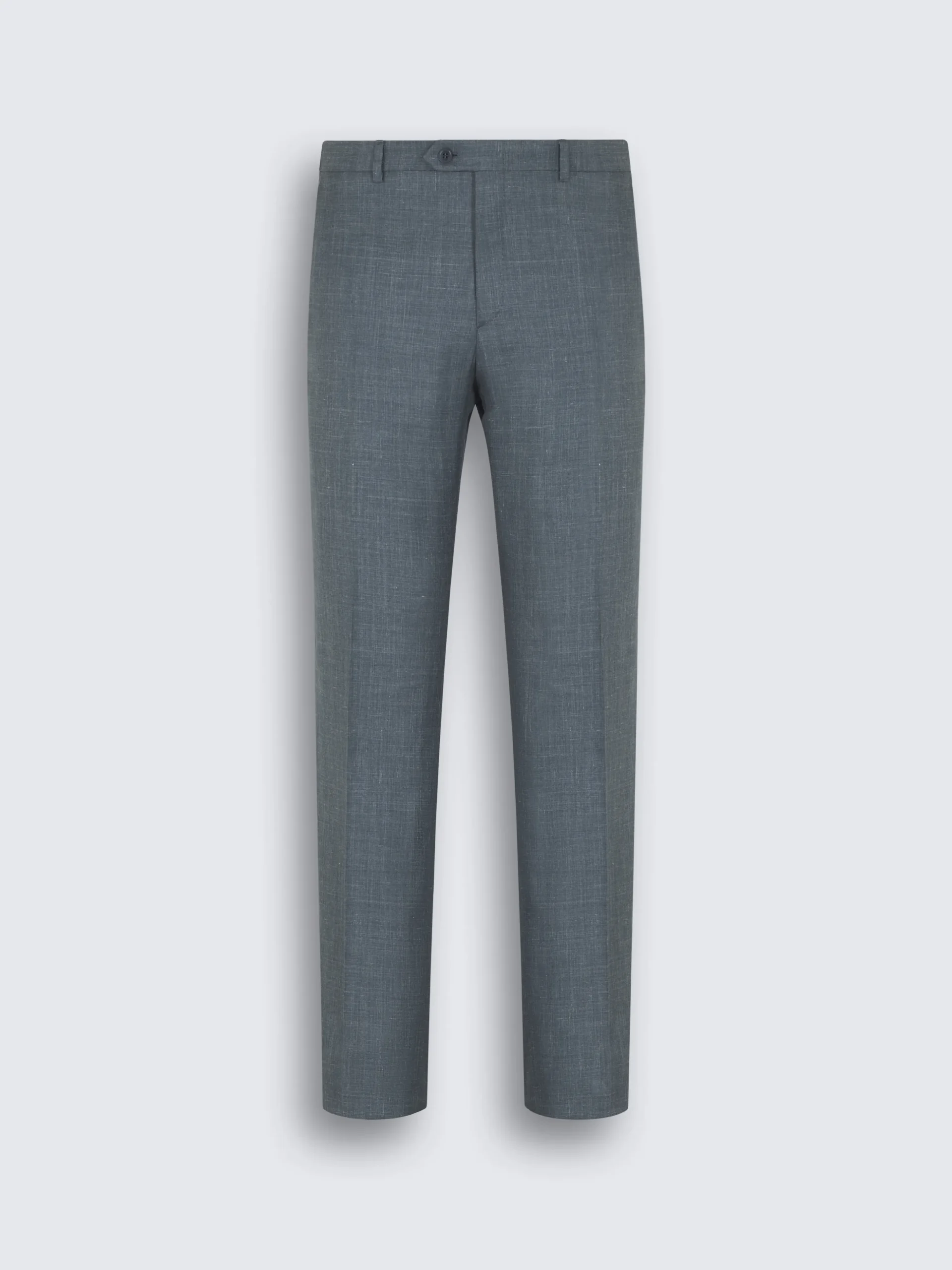 Light blue silk, cashmere and linen slab twill Tigullio trousers