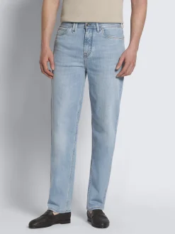 Light blue stretch cotton Merano jeans