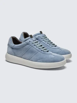 Light blue suede Olympia sneakers