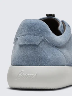 Light blue suede Olympia sneakers