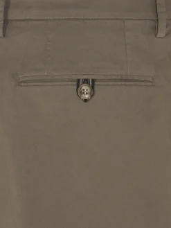 Light brown organic stretch cotton Pienza trousers