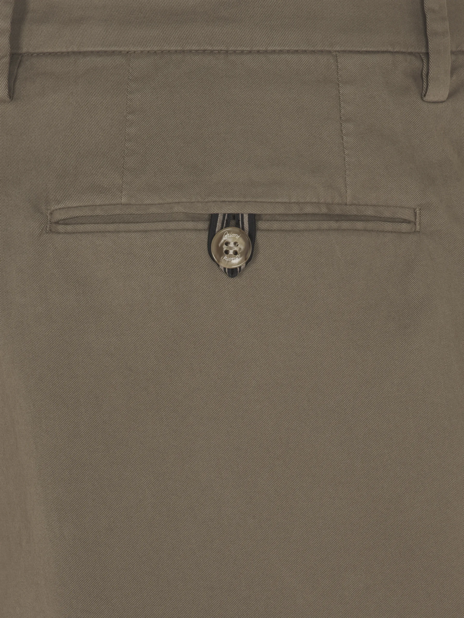 Light brown organic stretch cotton Pienza trousers