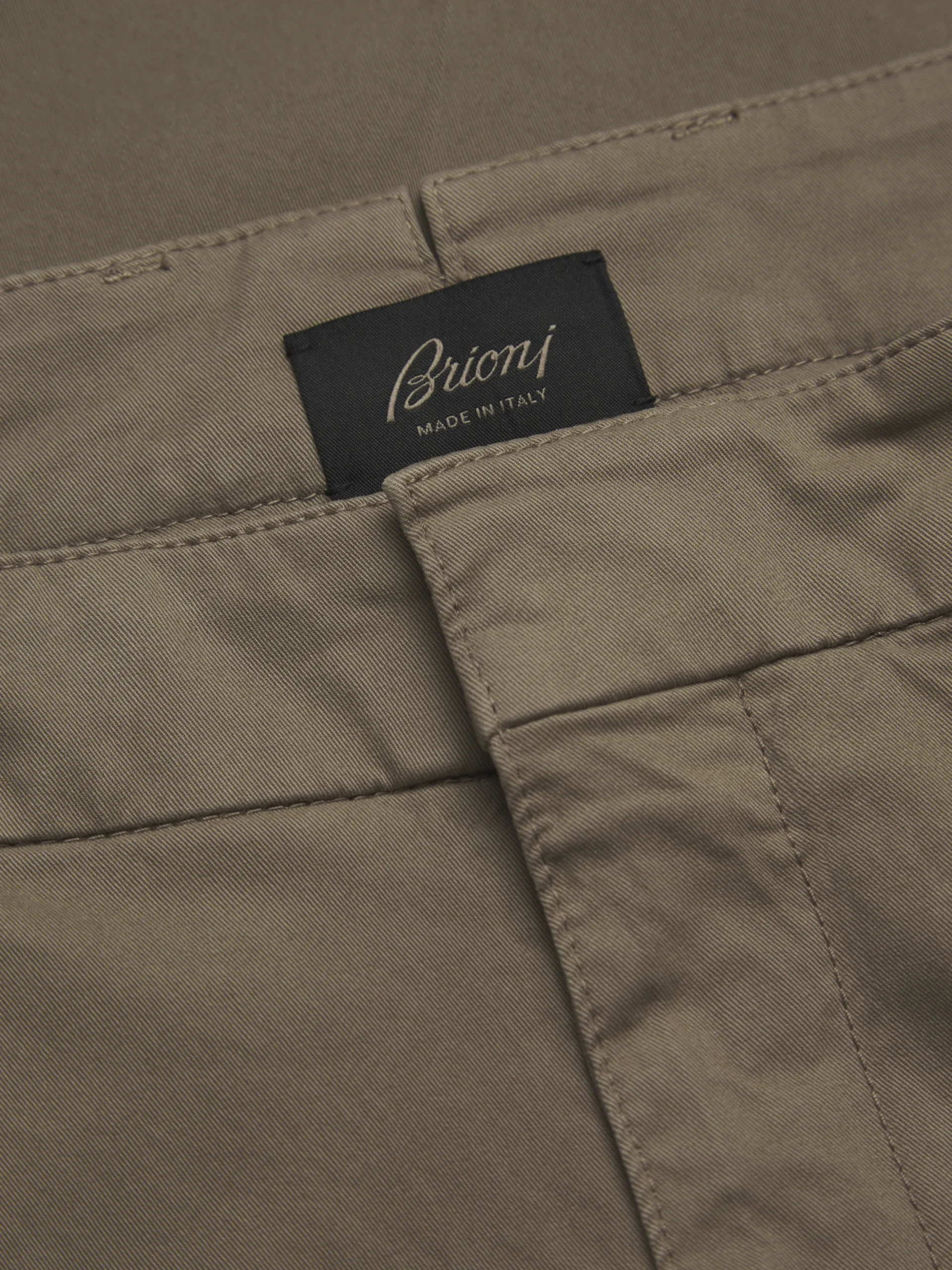 Light brown organic stretch cotton Pienza trousers