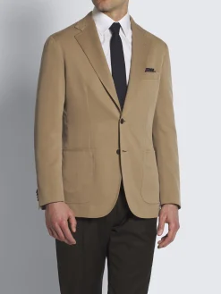 Light brown silk Soffio jacket