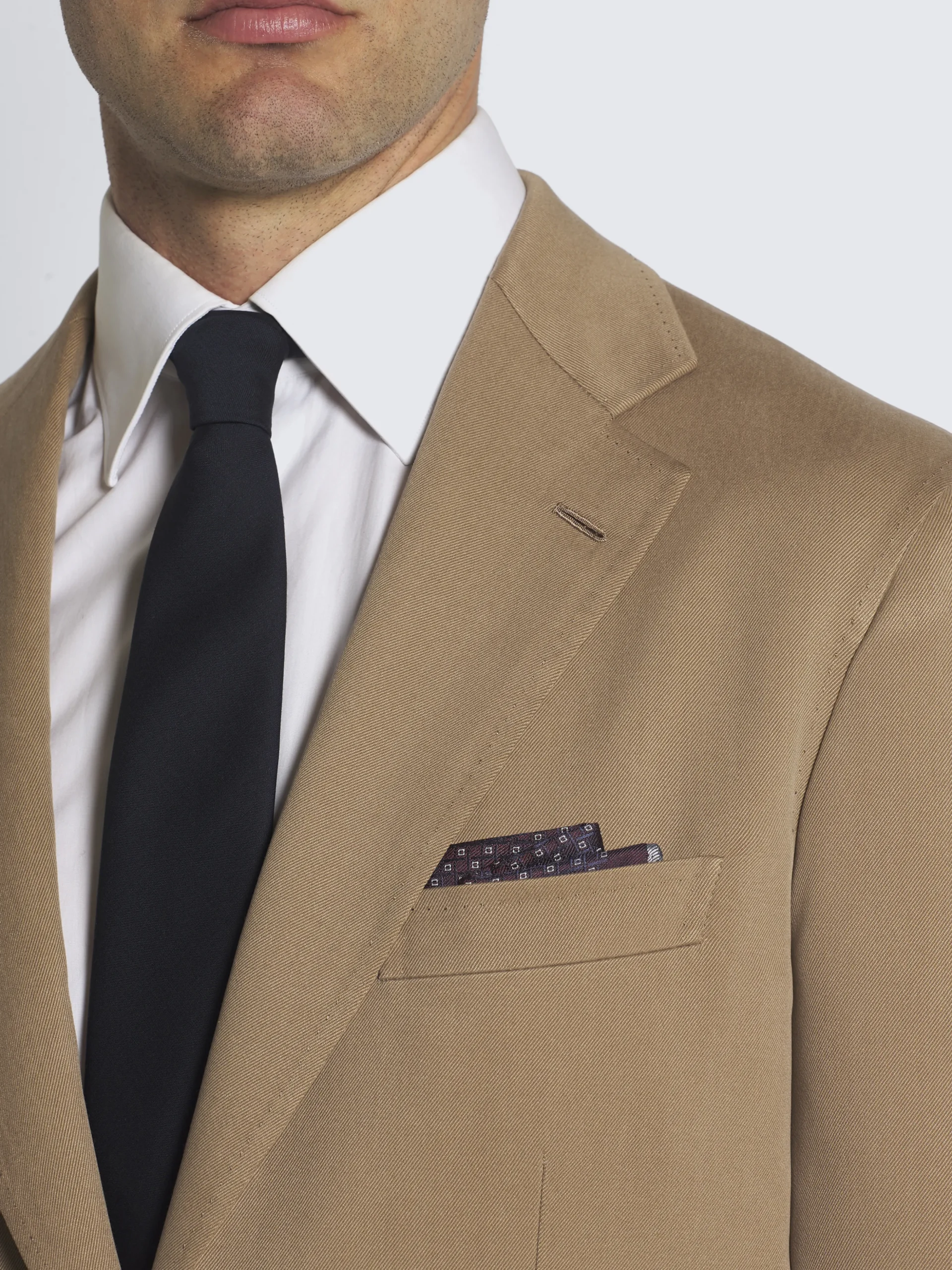 Light brown silk Soffio jacket