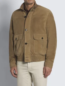 Light brown suede 75 Blouson