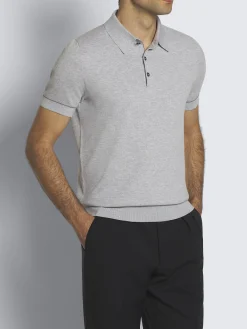 Light grey Sea Island piqué cotton polo