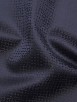 Midnight and navy blue silk pocket square
