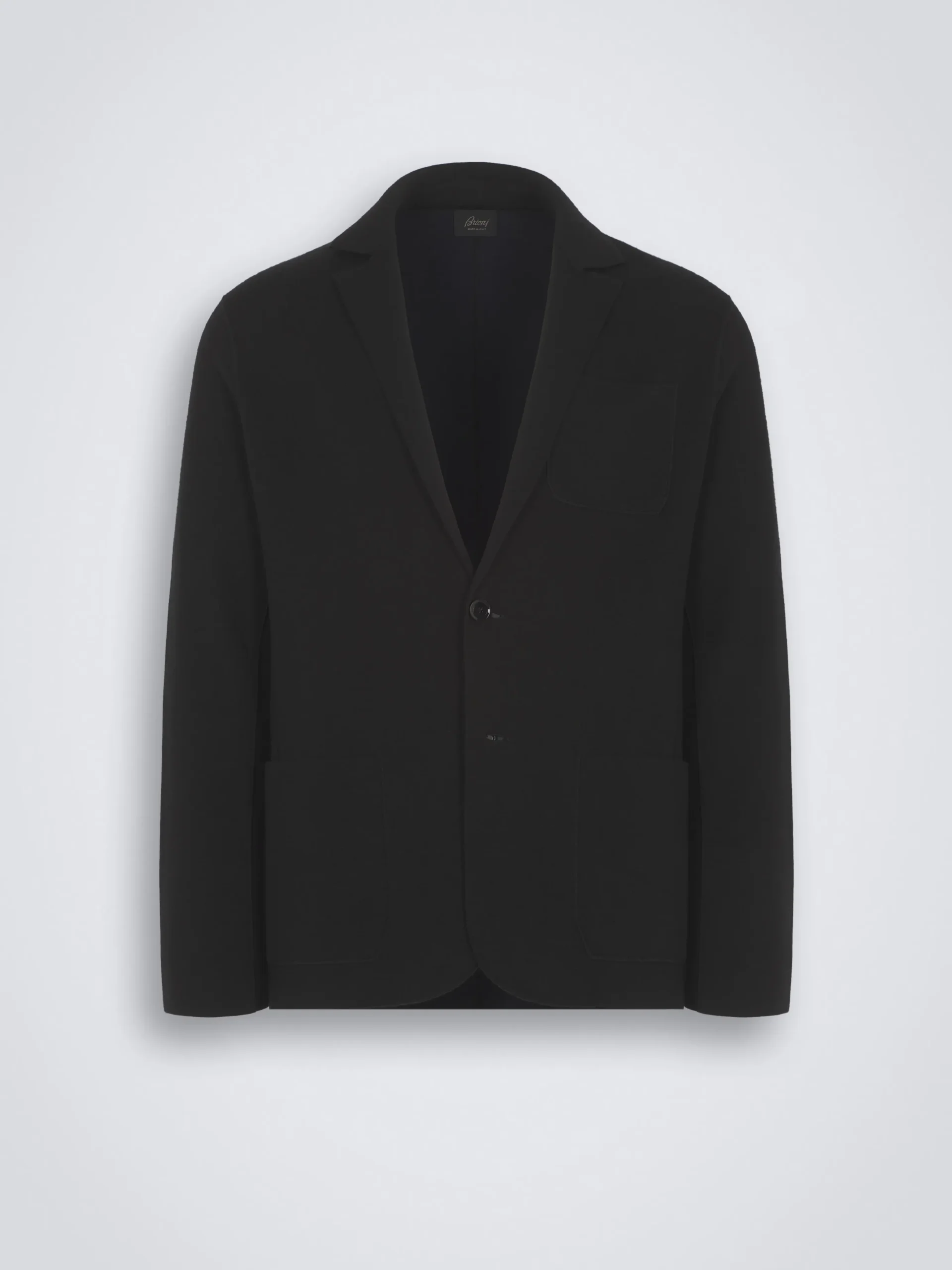 Midnight blue cashmere and silk blazer