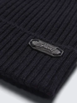 Midnight blue cashmere beanie