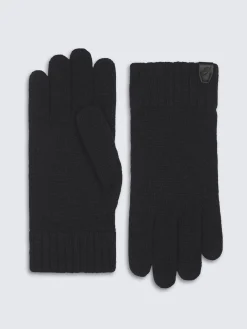 Midnight blue cashmere gloves
