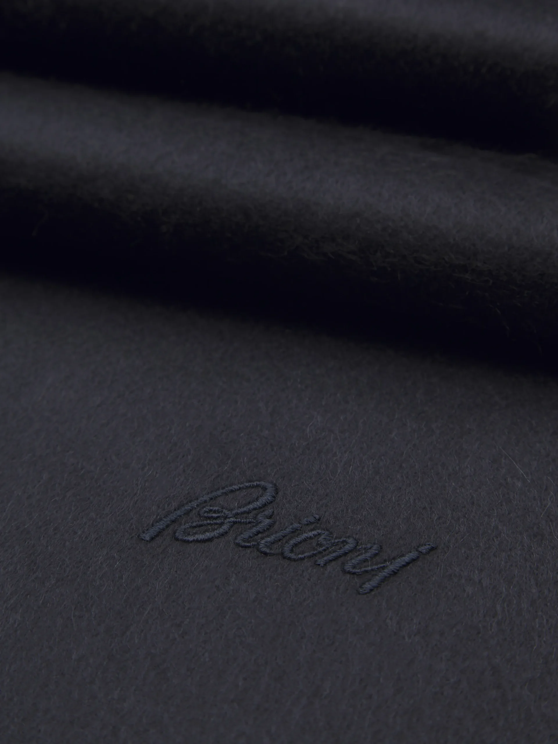 Midnight blue cashmere scarf