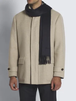 Midnight blue cashmere scarf
