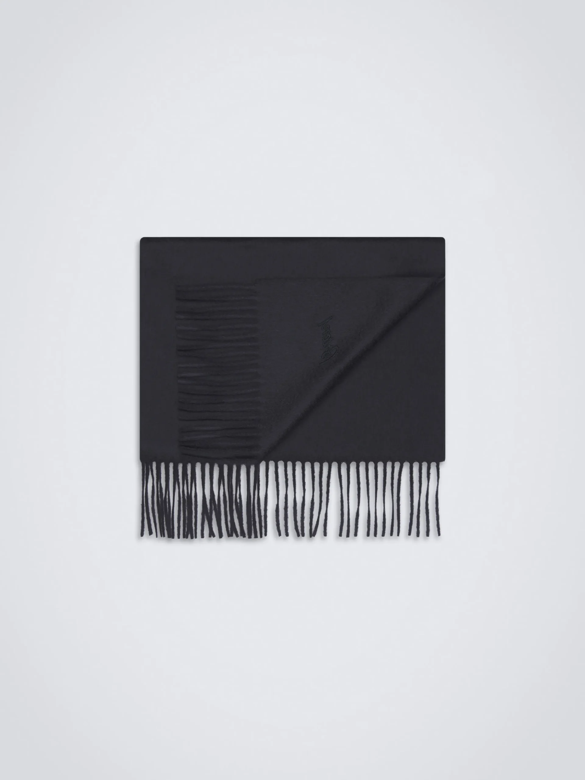Midnight blue cashmere scarf