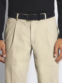 Midnight blue nubuck braided belt