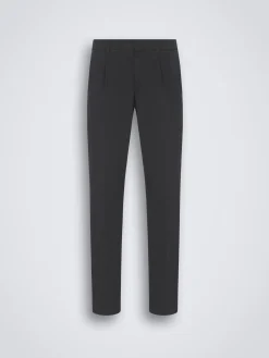 Midnight blue organic stretch cotton Pienza trousers