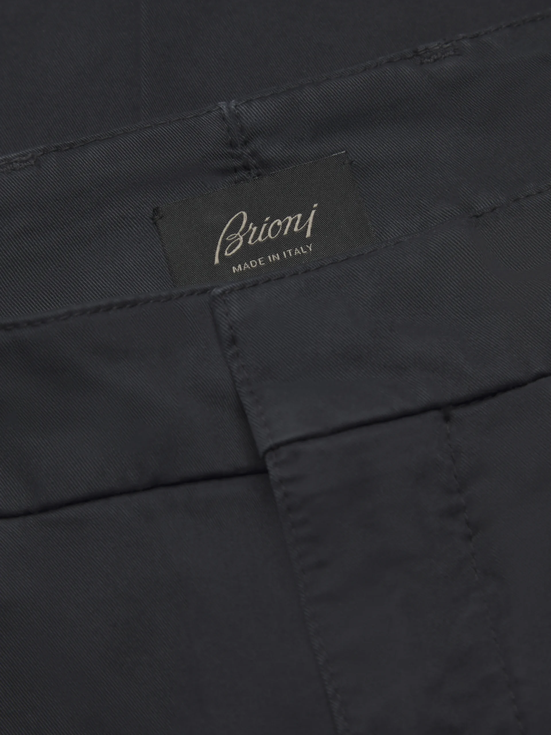 Midnight blue organic stretch cotton Pienza trousers