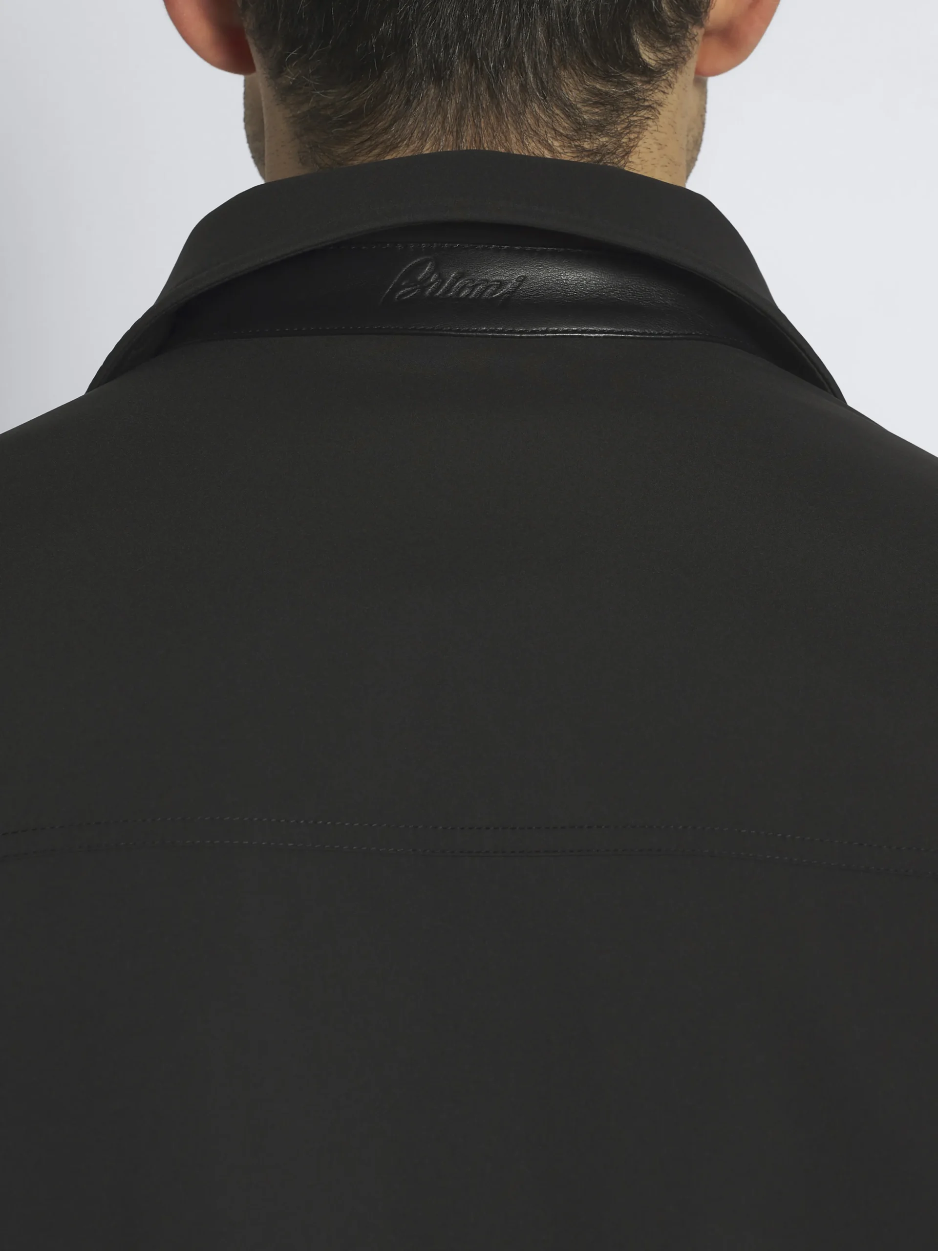 Midnight blue Performa shirt collar blouson