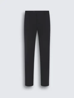 Midnight blue stretch cotton gabardine Journey trousers