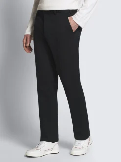 Midnight blue stretch cotton gabardine Journey trousers