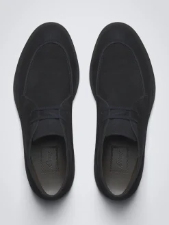 Midnight blue suede Journey desert boots