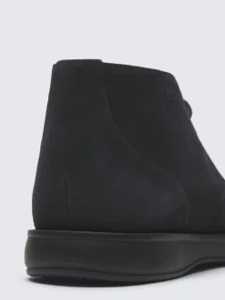 Midnight blue suede Journey desert boots