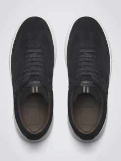 Midnight blue suede Olympia sneakers