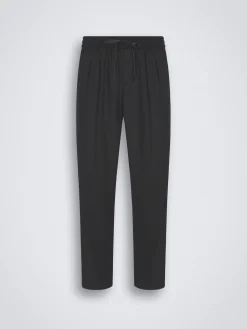 Midnight blue Super 180's herringbone wool Torino trousers