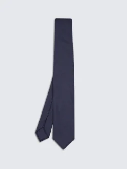 Midnight blue wool tie