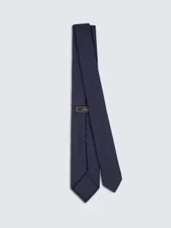 Midnight blue wool tie