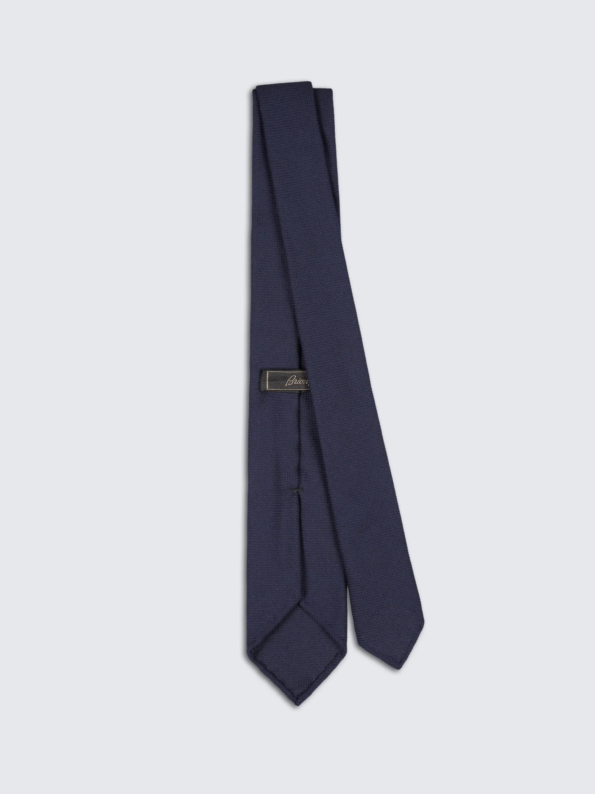 Midnight blue wool tie