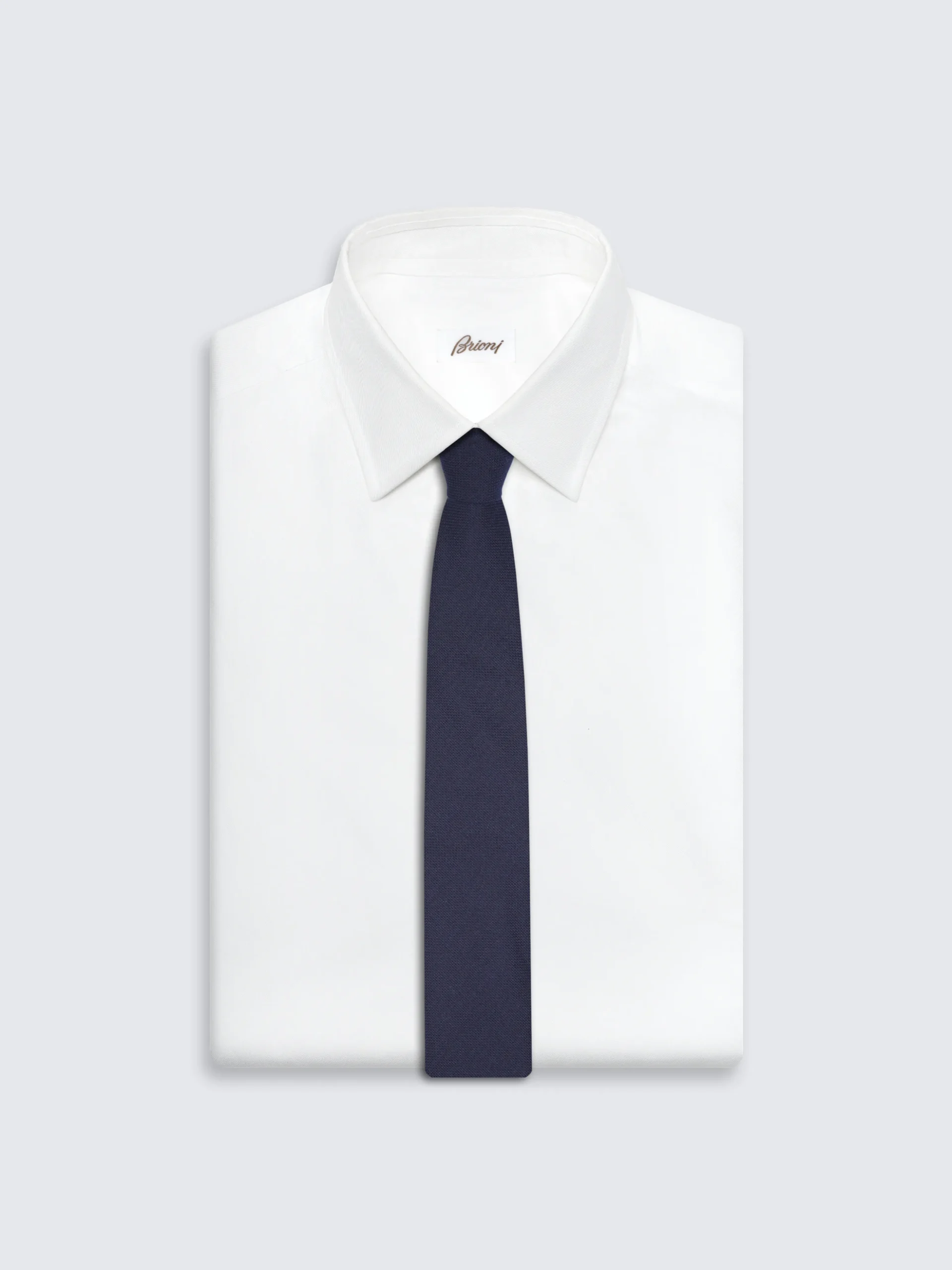 Midnight blue wool tie
