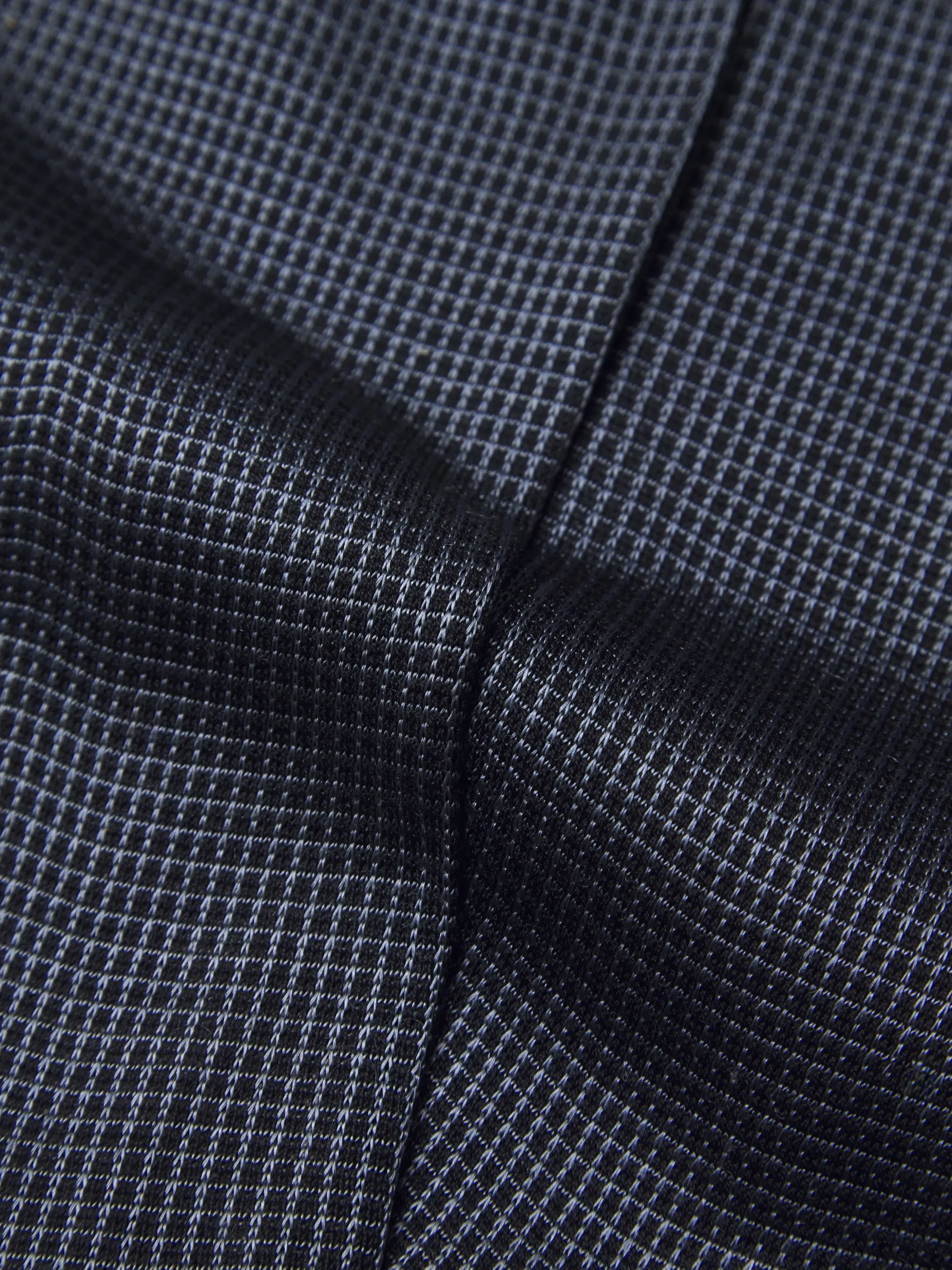 Navy and light blue micro motif cotton and silk socks