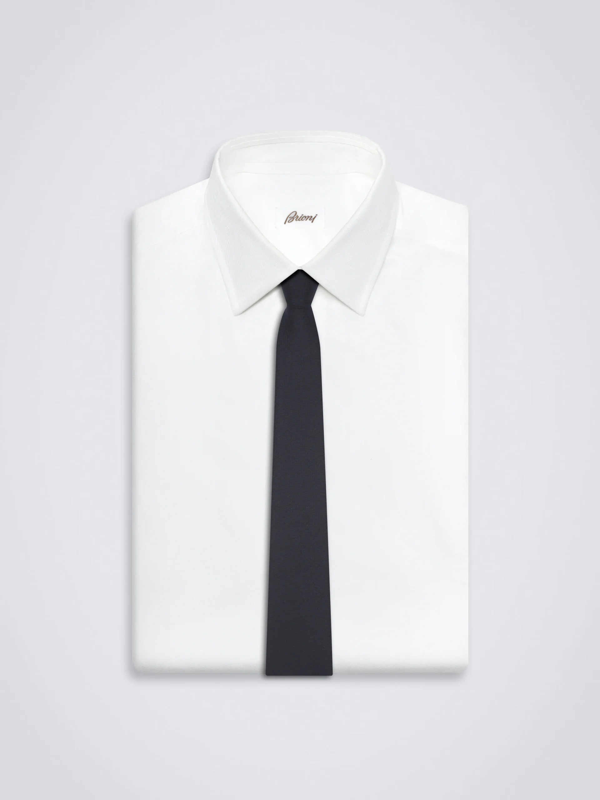 Navy blue cashmere blend tie