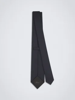 Navy blue cashmere blend tie