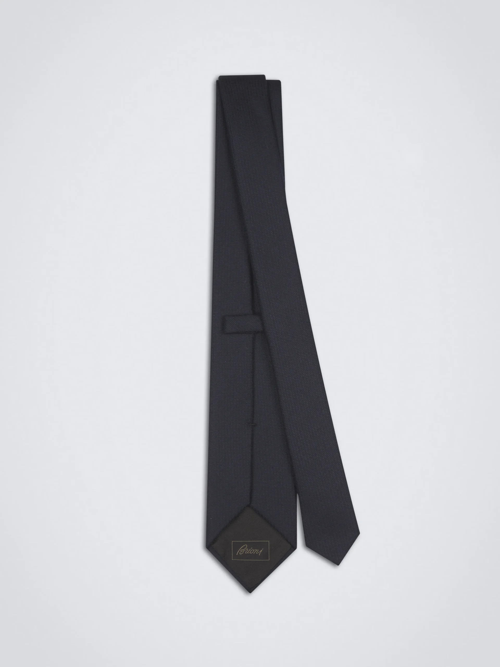 Navy blue cashmere blend tie