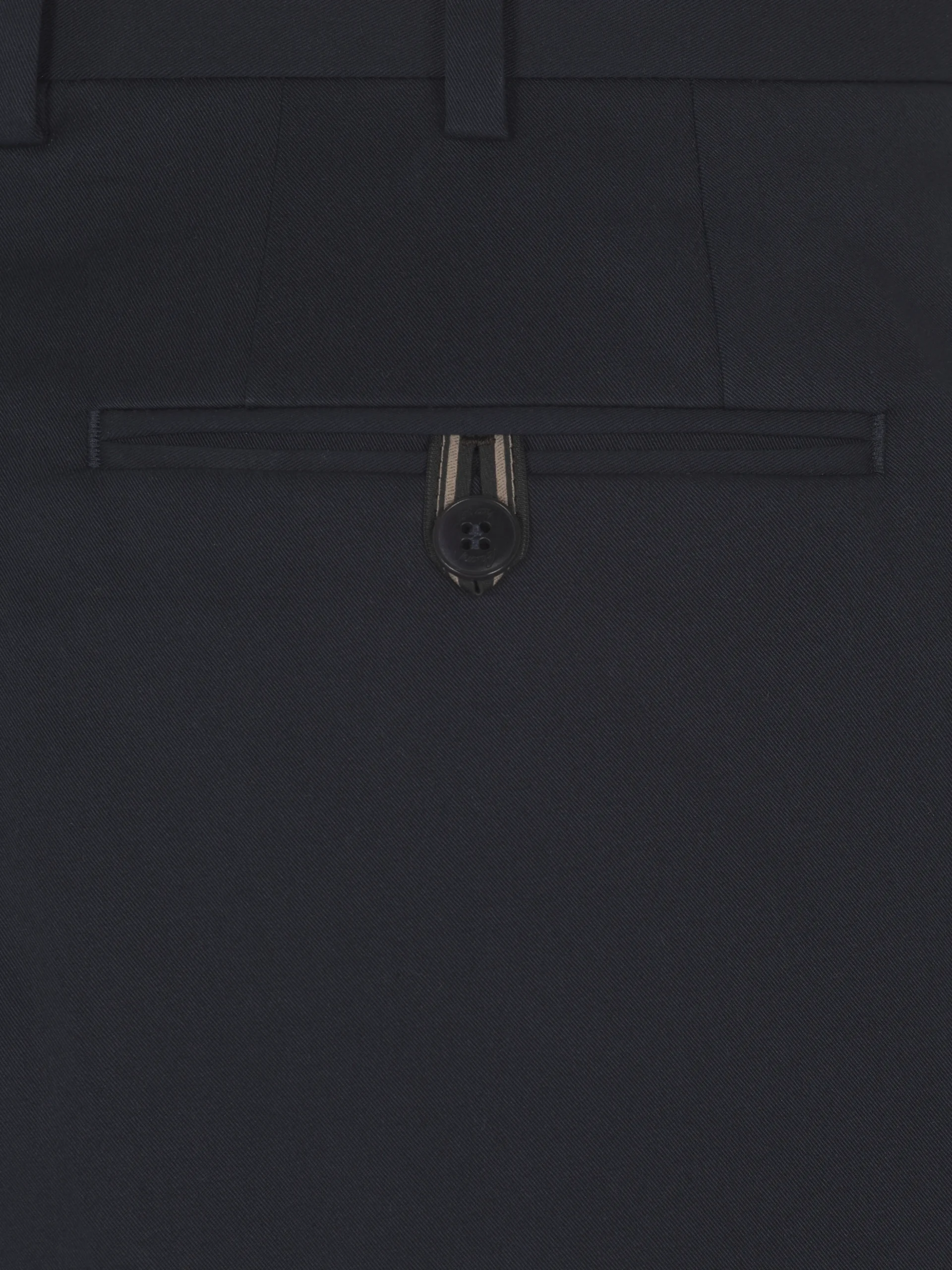 Navy blue cotton gabardine Journey trousers
