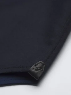 Navy blue double-splittable wool Vagabond overshirt