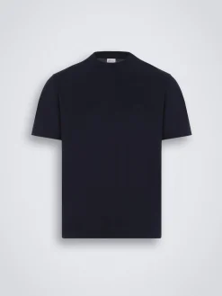 Navy blue linen, wool and silk Jardigan