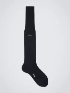 Navy blue long socks