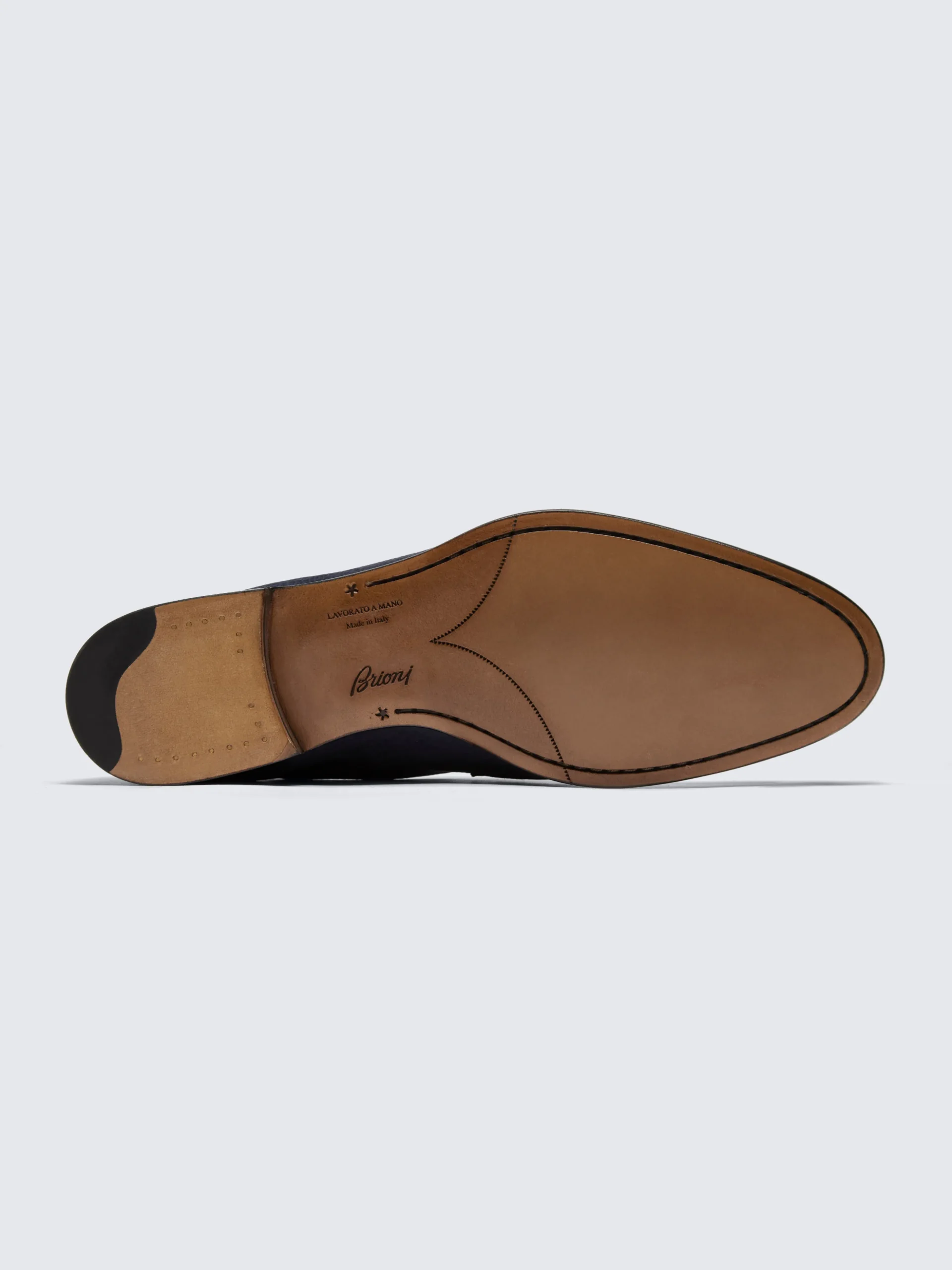 Navy blue nubuck Appia penny loafers