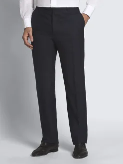 Navy blue pinstriped Super 210's wool Brunico suit