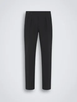 Navy blue wool Elba trousers